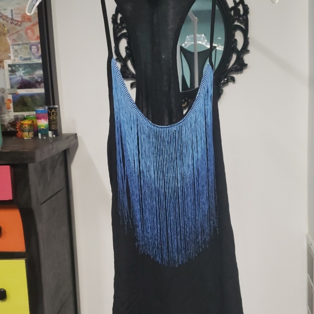 Cute fringe tank
